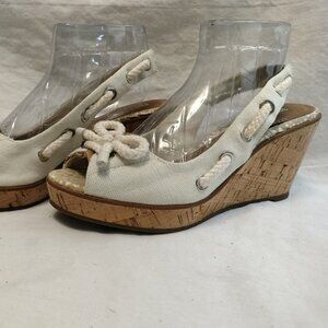 Sperry‎ Southport Canvas Slingback Wedge Sandals